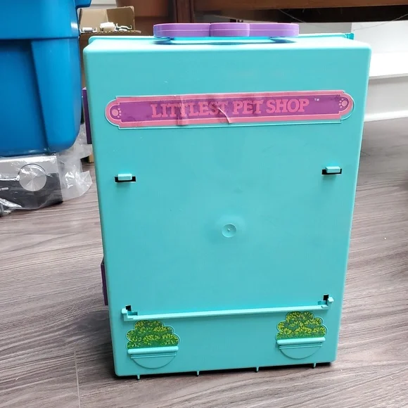Vtg 1992 Littlest Pet Shop Store ~ Carry Case ~ Playsets Accessories ~ Birds Cat - Picture 12 of 12